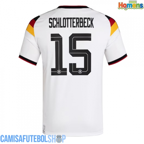 Camisa de time de futebol Alemanha Nico Schlotterbeck #15 Replicas 1º Equipamento Mundo 2026 Manga Curta
